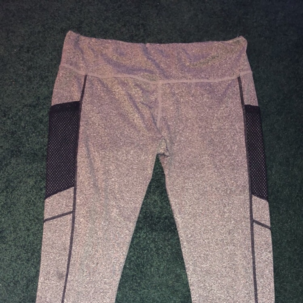 Grey and black leggings